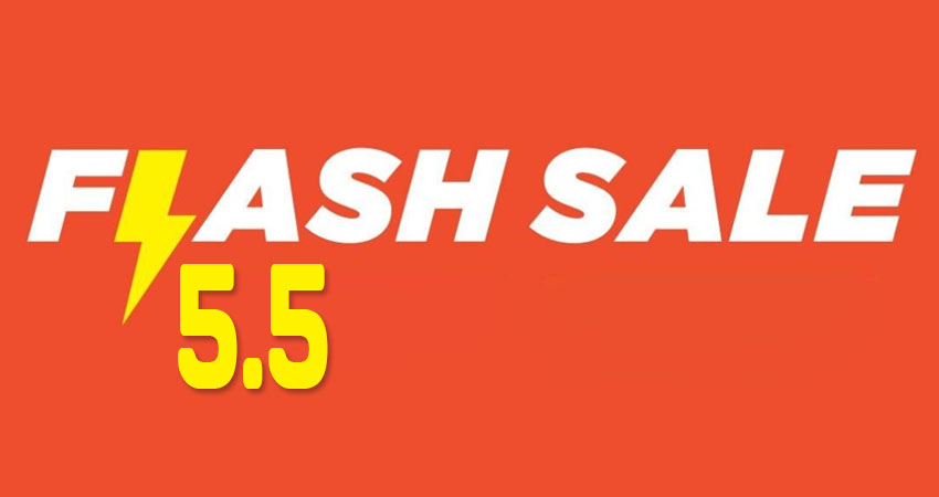 Flash Sale 5.5 – Đếm Ngược Đến Ngày 5 Tháng 5 Dương Lịch